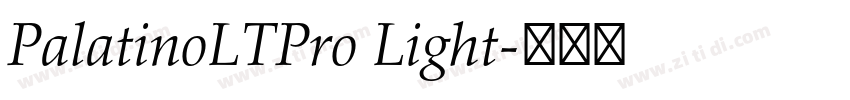 PalatinoLTPro Light字体转换